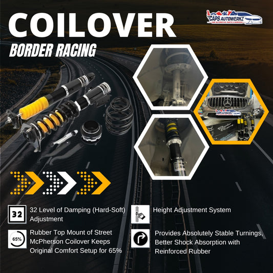Border Street Spec Coilover With Installation | Suitable for Most Asian Cars & Continental Cars