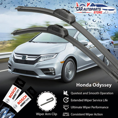 Honda Odyssey Car Wiper Set (2014 - CURRENT) | Basic Advantage / Premium AeroTwin FRONT & REAR (OEM ONLY)