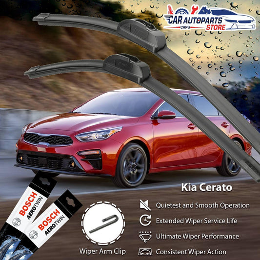 KIA Cerato K3 Bosch Car Wiper Set (2010 - Current) | Basic Advantage / Premium AeroTwin