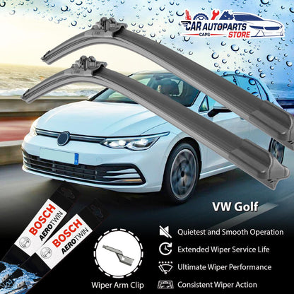 Volkswagen Golf Car Wipers Set (MK 6 2014 - 2016 / MK 7 2016 - Current) FRONT & REAR (OEM ONLY)