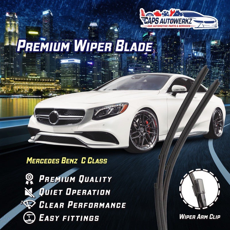 Mercedes C CLASS W205 Premium frameless wiper blades Car Autoparts Store