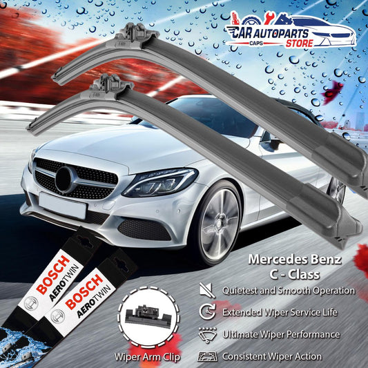 Mercedes C-Class Bosch Car Wiper Set (2012 - Current) | AeroTwin Plus