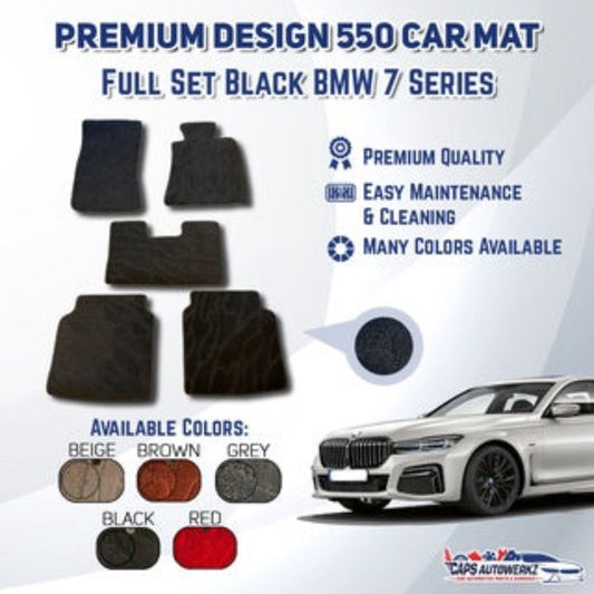 Premium Design 550 Car Mat Full Set BMW 7 Series